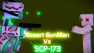 GunMan (Desert Variant) Vs SCP-173 | Minecraft Animation - Gun-Union Vs SCP-Foundation