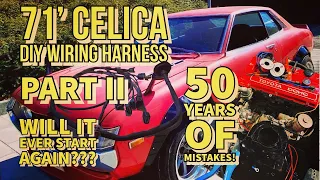 Toyota celica TA22 2TG episode 17. 50 years of evolution in one complete sealed wiring harness part2