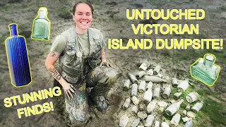 Mudlarking - AMAZING finds on a Victorian 'TREASURE ISLAND!'