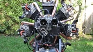 Making and start up of a radial engine of VW parts