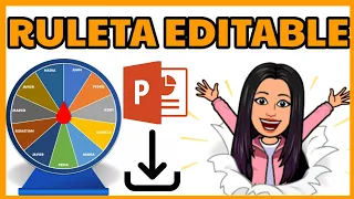 RULETA EDITABLE EN POWERPOINT - DESCARGA DIRECTA