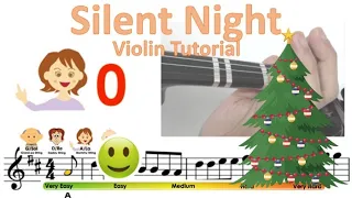 Silent night sheet music easy violin tutorial