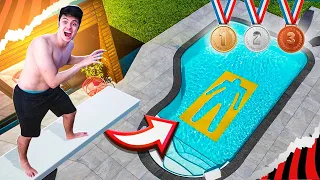 PULANDO EM FORMAS IMPOSSÍVEIS NA PISCINA DA OLIMPÍADA! - EPISÓDIO 4