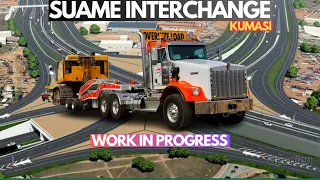 Rango Construction Machines on site as 4-Tier Suame Interchange Project is in Progress.