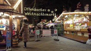 Offenbach Christmas Market night view Germany 2021