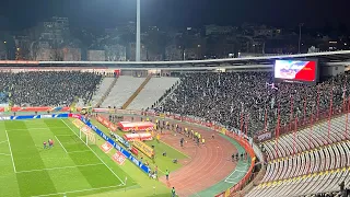 Grobari na 166. "večitom" derbiju navijaju složno, kao jedan (Crvena zvezda - Partizan)