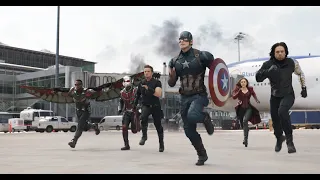 Airport Battle Scene -Team Iron Man vs Team Cap -  Captain America: Civil War - Movie CLIP HD