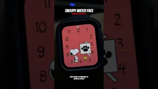 Check out the New Snoopy Watch face in WatchOS 10 #shorts #applewatch #watchos10