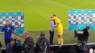 DONNARUMMA CELEBRATES WITH VIALLI + ITALY'S POST MATCH INTERVIEWS AFTER THEIR EPIC WIN AGAINST SPAIN