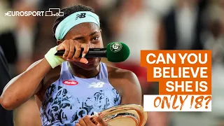 Coco Gauff’s classy speech after 2022 Roland-Garros final | 2022 Roland Garros | Eurosport Tennis