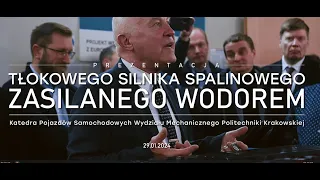 Adaptacja silnika tłokowego do zasilania wodorem - prezentacja z 29 stycznia 2024 r.