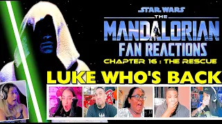 Return of the JEDI! | FAN REACTIONS to The Mandalorian | Chapter 16 THE RESCUE | Season Finale