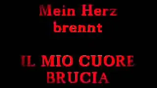 Rammstein-Mein Herz Brennt (Traduzione Italiano)