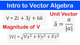 🔶01 - Intro to Vector Algebra | Scalar and Vector Quantities , Directed Line Segment, Magnitude of V