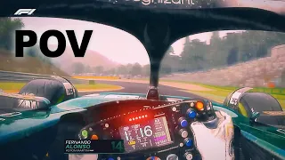 VISOR CAM: Fernando Alonso's F1 2023 Belgian GP FP1 POV | #AssettoCorsa