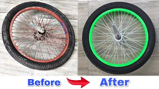 Old BMX Bicycle Wheel Restoration and Hub Brake Full Service