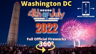 4th of July Fireworks Official 2022 - Washington DC - 360º VIEW #washingtondc #independenceday