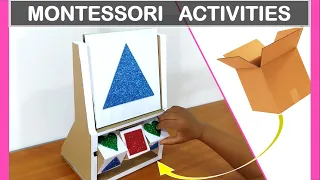 How to Make Spinning Shapes Blocks | DIY Montessori toys
