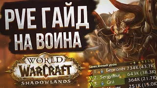 PvE Гайд на Фури Воина в WoW Shadowlands 9.1.5 | Как с 0 начать играть за воина в World of Warcraft