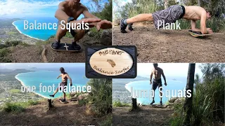 Balance Surfer Exercises- Blue Planet balance board workout