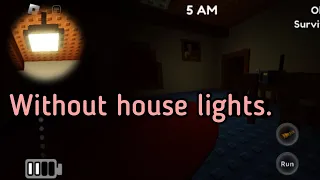 Surviving bloodmoon in residence massacre without house lights. || Roblox residence massacre.