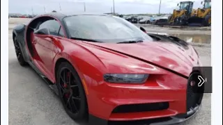 2019 Bugatti Chiron Fire Damaged Copart Live Auction