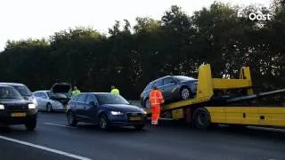 Gewonde en file bij ongeluk op A28 bij De Lichtmis