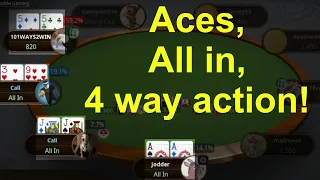 Aces, second hand of Sit and Go