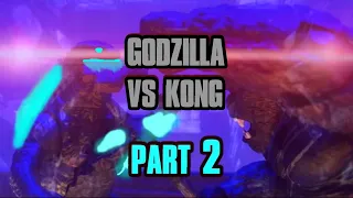 Godzilla Vs Kong (Stop Motion) PART 2 *Toy Battle*