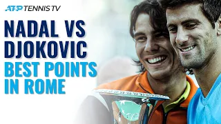 Rafael Nadal vs Novak Djokvoic: Best Points From Every Match In Rome!