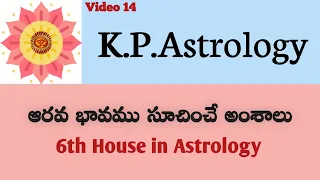 6th house in Astrology : 6 వ భావము సూచించే అంశాలు