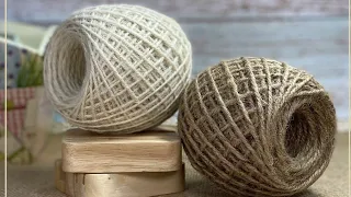 УДИВИТЕЛЬНАЯ ИДЕЯ из ДЖУТА своими руками / Jute craft idea