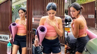 Beautiful Girl Ananya Pandey Spotted At Outside Yoga Class At Bandra 😍♥️