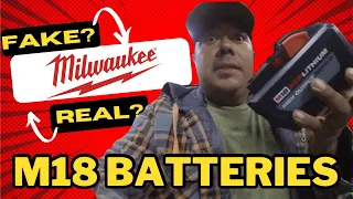 How to spot a fake Milwaukee battery