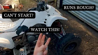 If Your ATV / Dirt Bike Won't Start or Runs Rough, it's Likely 1 of These 3