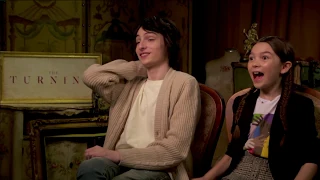 Finn Wolfhard and Brooklynn Prince on "The Turning"