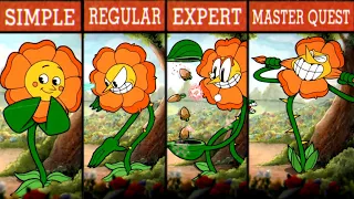 Cuphead: No Hit / Difficulty Comparison / Floral Fury / Master Quest (06)