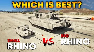 GTA 5: RHINO TANK VS RC RHINO TANK (WHICH IS BEST?)