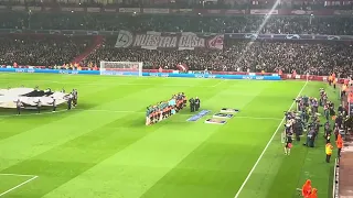 Champions League Anthem Arsenal vs PSV 20th September 2023