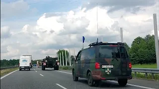 Wojsko niemieckie w drodze na poligon
