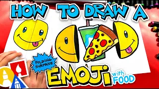 How To Draw An Emoji Folding Surprise With Food Inside