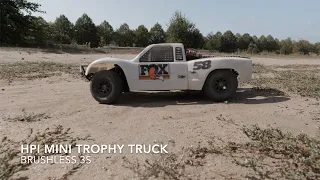 HPI MINI TROPHY TRUCK 4x4 brushless 3S // short course bashing // #hpi #hpiminitrophytruck