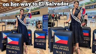 MISS UNIVERSE PHILIPPINES MICHELLE DEE DEPARTURE