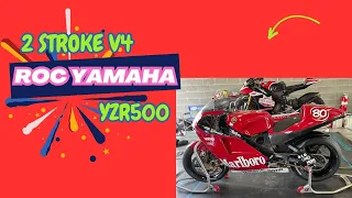 1993 ROC Yamaha YZR500 MotoGP Vintage Grand Prix 2 Stroke V4 Start Up & Warm Up AHRMA NJ. June '23