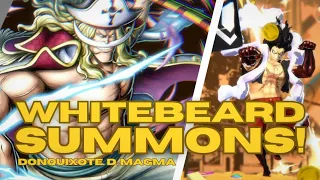 NEW EX WHITEBEARD SUMMONS WITH 779 RDS! | F2P | DONQUIXOTE. D. MAGMA | One Piece Bounty Rush |