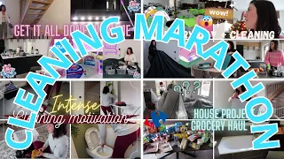 CLEANING MARATHON | POWER HOUR CLEANING, cleaning music playlist, whole house clean with me