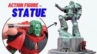 Transform a McFarlane Space Marine Toy into an EPIC STATUE for Warhammer 40k!