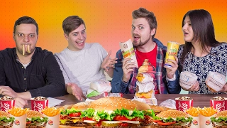 ВСЕ МЕНЮ BURGER KING ЗА 10 МИНУТ / CHALLENGE