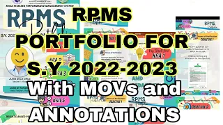 Updated RPMS for S.Y 2022-2023 with Annotations and MOVs