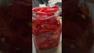 🌶Маринованный острый перец👍Быстрый, простой и вкусный рецепт😋Муж сказал,  офигенно вкусно